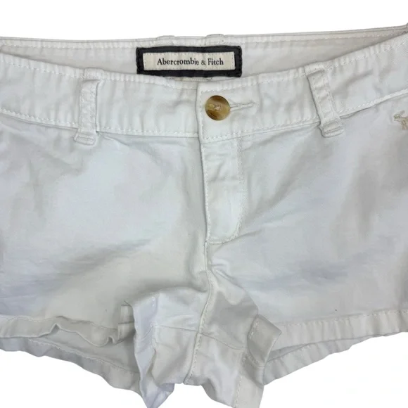 Abercrombie & Fitch Women's White Shorts size 6 - Picture 2 of 5